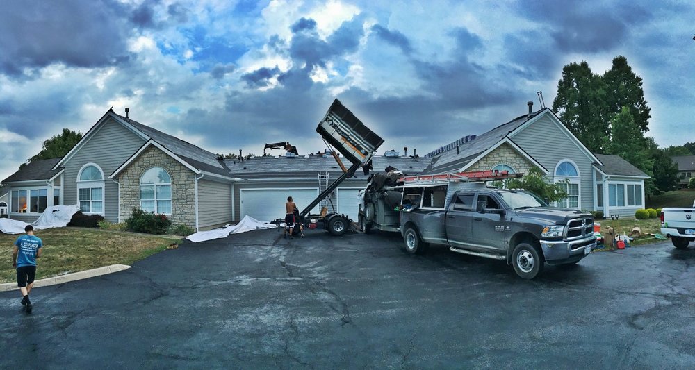 Villas at Chapel Hill Condominium Complex - Commercial Roofing Project